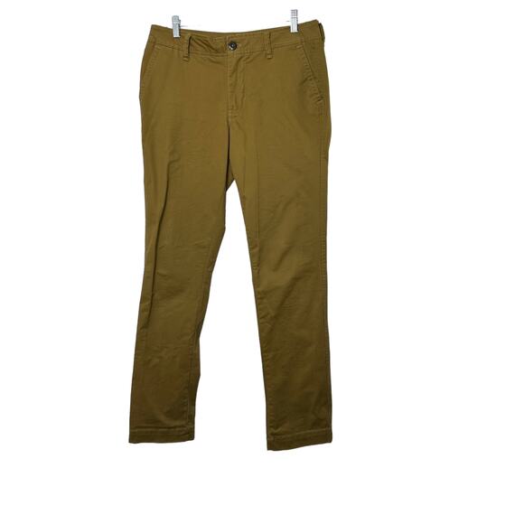 Aeropostale Brown Slim Straight Fit Chino Pants Men's 30x32 New - Picture 1 of 8